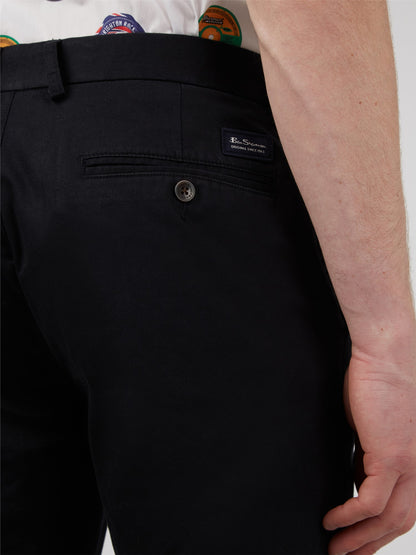 Ben Sherman Signature Slim Stretch Chinos in Black