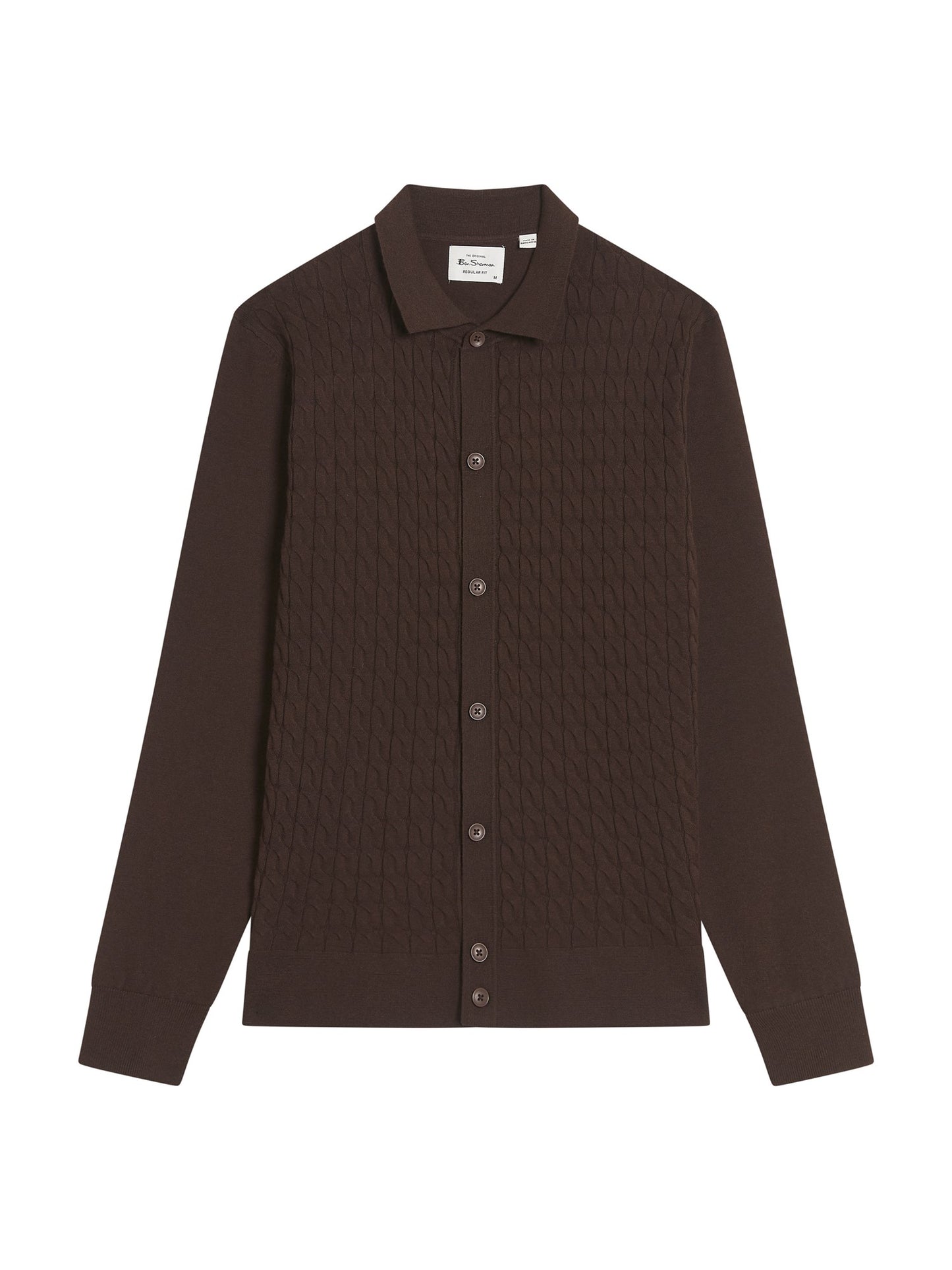 Ben Sherman Button Through Cable Polo