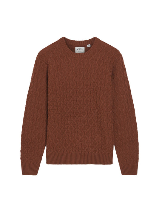 Ben Sherman Cable Texture Crew